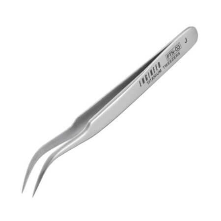 PTN-03 TWEEZER CIMBIZ TİTANYUM İNCE UÇ 125MM J MODEL - 1