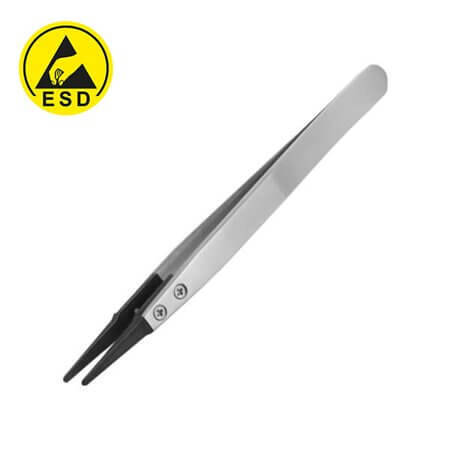 PTZ-42 TWEEZER CIMBIZ ESD YUVARLAK UÇLU R0.9MM 125MM DÜZ TİP - 1