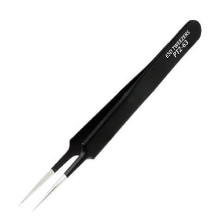 PTZ-63 TWEEZER CIMBIZ SİYAH KAPLAMALI ESD Lİ 113MM - 1