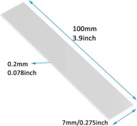 Pure Nickel Sheet 0-2x7x100mm - 3