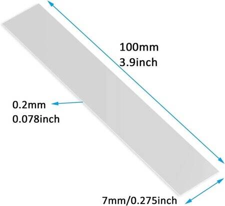 Pure Nickel Sheet 0-2x7x100mm - 3