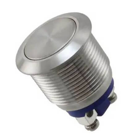 PV1F640BBG SWITCH PUSH BUTTON 2A 48VDC OFF-(ON) METAL CAP - 1
