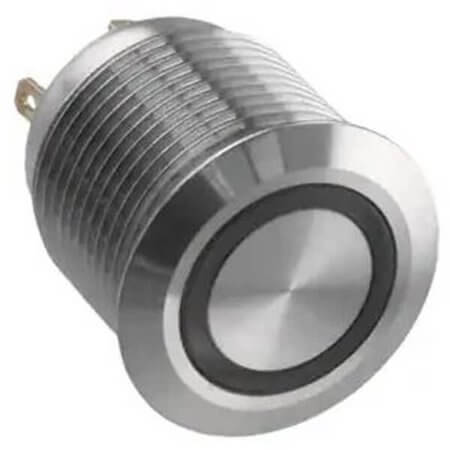 PV6F240SS-311 SWITCH PUSH BUTTON 2A 48VDC OFF-(ON) LED/RED - 1