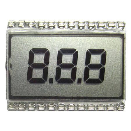 PZDTP0058AP LCD DISPLAYS 7-SEGMENT 3 DIGIT TN 5V THT - 1