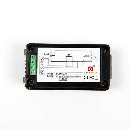 PZEM-022 100A AC Digital Display Power Monitor Meter Voltmeter Ammeter Frequency Factor Meter With Open CT - 4