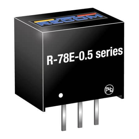 R-78E12-0.5 DC/DC CONV 6W 15-28VDC 12VDC 500mA SIP3 - 1
