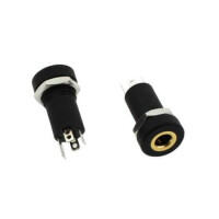R-PJ-391-4P CONNECTOR STEREO JACK FEMALE THT V/T 3.5MM - 1