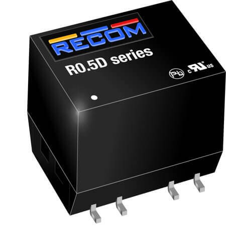R0.5D-1205/HP-R DC/DC CONV 0.5W 12VDC +/-5VDC +/-50mA SMD6P - 1