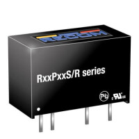 R15P09S/P/R8 DC/DC CONV 1W 15VDC 9VDC 111mA SIP7 - 1