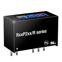 R15P23.3D/P/R8 DC/DC CONV 2W 15VDC +/-3.3VDC +/-300mA SIP7 - 1
