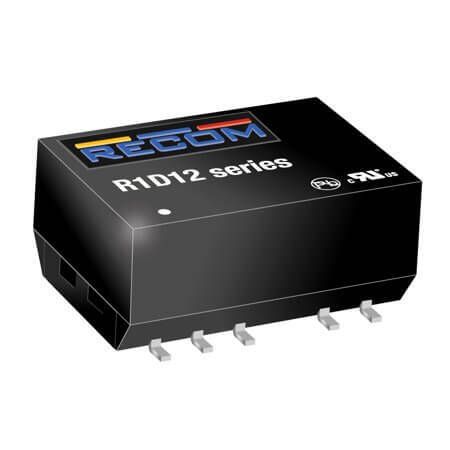 R1D12-1209/H DC/DC CONV 1W 12VDC +/-9VDC +/-56mA SMD12P - 1