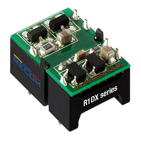 R1DX-0509/H-Tray DC/DC CONV 1W 5VDC +/-9VDC +/-56mA Op Fr - 1