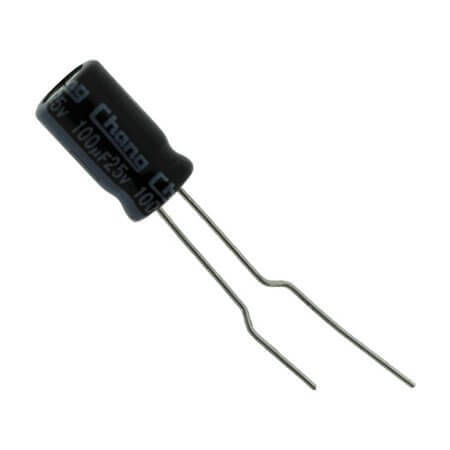 R1EKM101MF25060011 CAP.EL.100UF 25V 6.3X11 2.5MM 20% 105C TB - 1