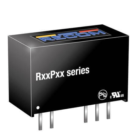 R24P09D/P DC/DC CONV 1W 24VDC +/-9VDC +/-55mA SIP7 - 1
