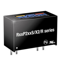R24P209S/X2/R6.4 DC/DC CONV 2W 24VDC 9VDC 222mA SIP7 - 1