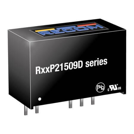 R24P21509D/P DC/DC CONV 1W 24VDC +15/-9VDC 66mA/-111mA SIP7 - 1