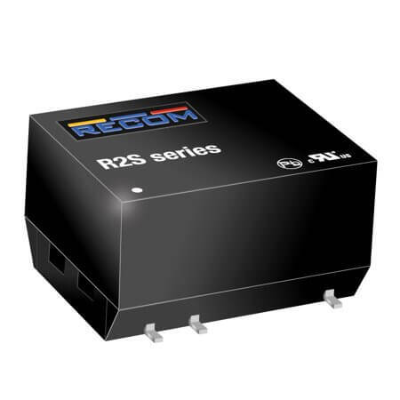 R2S-2409/P DC/DC CONV 2W 24VDC 9VDC 222mA SMD5P - 1