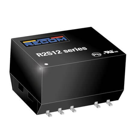 R2S12-1509/P-R DC/DC CONV 2W 15VDC 9VDC 222mA SMD12P - 1