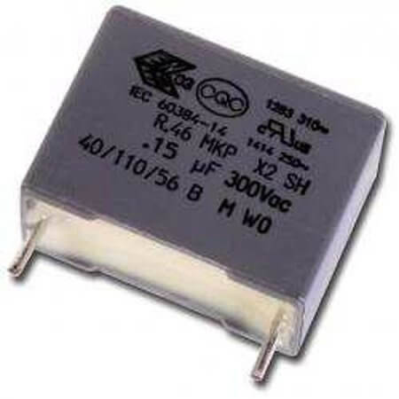 R463N333000N0M CAP.POL.330nF 300VAC 22.5MM 20% X2 110C MKP KEMET - 1