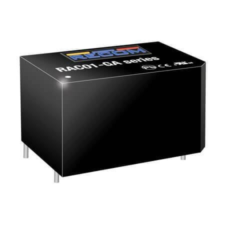 RAC01-12SGA AC/DC CONV 1W 85-264VAC 12VDC 83mA - 1