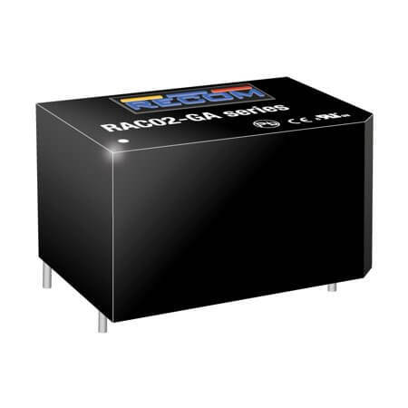 RAC02-12SGA AC/DC CONV 2W 85-264VAC 12VDC 167mA - 1