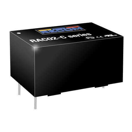 RAC02-24SC AC/DC CONV 2W 80-264VAC 24VDC 83mA - 1
