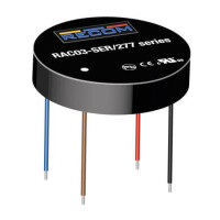 RAC03-3.3SER/277-TRAY AC/DC CONV 3W 85-305VAC 3.3VDC 900mA - 1