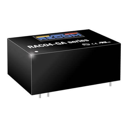 RAC04-12SGA AC/DC CONV 4W 85-305VAC 12VDC 330mA - 1
