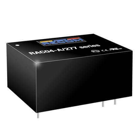 RAC04-15SA/277 AC/DC CONV 4W 90-305VAC 15VDC 267mA - 1