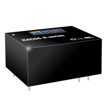 RAC04-24SA AC/DC CONV 4W 90-264VAC 24VDC 167mA - 1