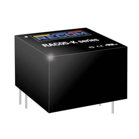 RAC05-12SK AC/DC CONV 5W 85-264VAC 12VDC 416mA 1