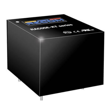 RAC05E-04SKT AC/DC CONV 5W 90-264VAC 4VDC 1.25A 1.07