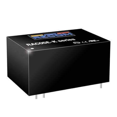 RAC05E-12SK AC/DC CONV 5W 90-264VAC 12VDC 417mA 1.46