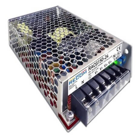 RACG150-24S AC/DC CONV 150W 90-264VAC 24VDC 6.3A Enclosed - 1