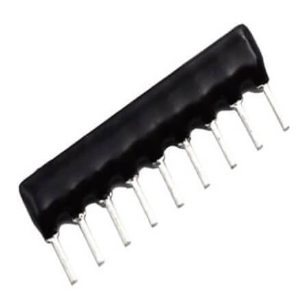 RBA09331J RES.NETWORK 330 Ohms 5% 1/8W SIP8+1 THT - 1