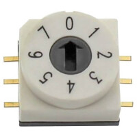 RBM3-8RBVB SWITCH ROTARY 3X3 PCB 8PIN FLAT-HEAD ACTUATOR - 1