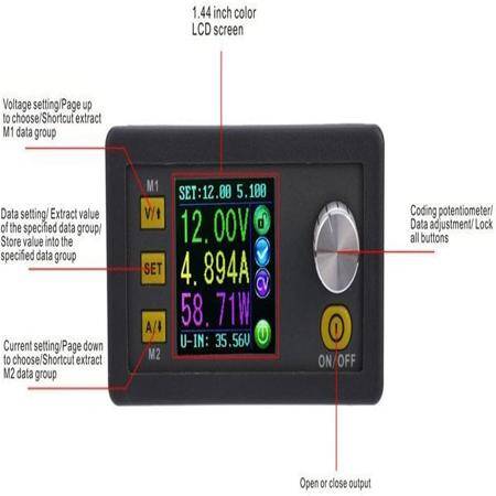 RD DPS8005 Programmable Constant Voltage Current Step-Down Power Supply Module Voltmeter Ammeter Buck Converter 80V 5A With USB Communication Board - 2