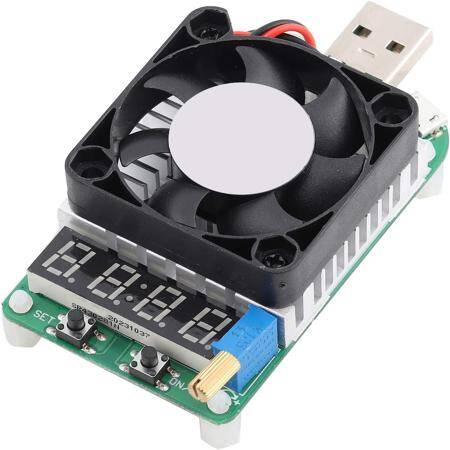 RD LD35 USB Arayüzü Elektronik Yük Direnci Deşarj Akü Testi LED Ekran Fan Ayarlanabilir Akım Gerilimi 5A 35W - 6