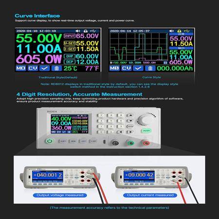 RD RD6012 USB WiFi DC To DC Voltage Step Down Power Supply Module Buck Converter Voltmeter Multimeter 60V 12A Without Wifi - 5
