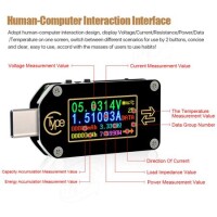 RD TC66 Type-C PD TTrigger USB-C Voltmeter Ammeter Voltage 2 Way Current Meter Multimeter PD Charger Battery USB Tester USB Communication + PD Switch - 3