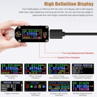 RD TC66 Type-C PD TTrigger USB-C Voltmeter Ammeter Voltage 2 Way Current Meter Multimeter PD Charger Battery USB Tester USB Communication + PD Switch - 6