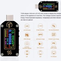 RD TC66C Type-C PD TTrigger USB-C Voltmeter Ammeter Voltage 2 Way Current Meter Multimeter PD Charger Battery USB Tester USB + BT Communication + PD Switch - 7