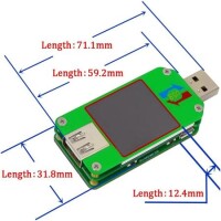 RD UM24 APP USB 2.0 LCD Display Voltmeter Ammeter Battery Charge Voltage Current Meter Multimeter Cable Measure Tester Without Communication Version - 3