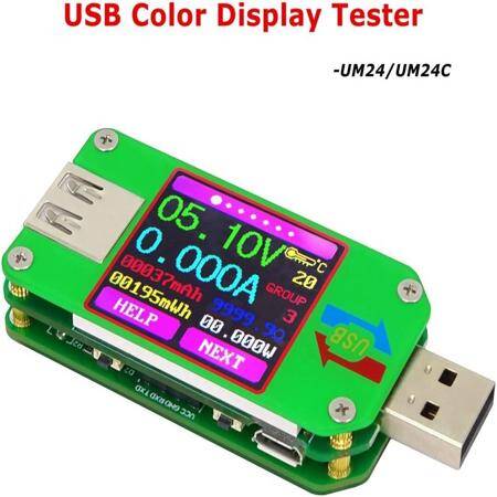 RD UM24 APP USB 2.0 LCD Ekran Voltmetre Ampermetre Pil Şarj Gerilimi Akım Ölçer Multimetre Kablo Ölçü Test Cihazı İletişim Sürümü Olmadan - 2