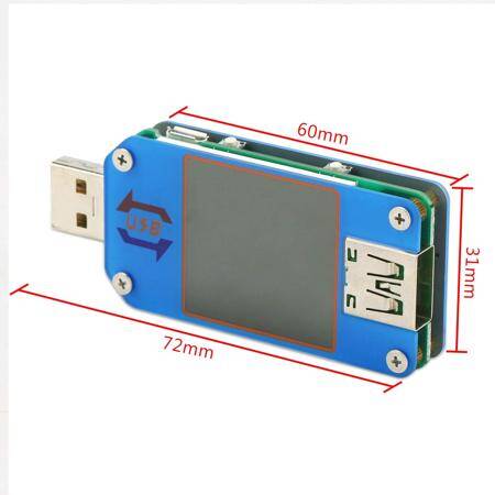 RD UM25 APP USB 2.0 Tip-C LCD Voltmetre Ampermetre Gerilim Akım Ölçer Pil Şarjı USB Test Cihazı İletişim Sürümü Olmadan - 5
