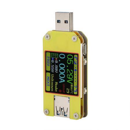 RD UM34 APP USB 3-0 Tip-C DC Voltmetre Ampermetre Gerilim Akım Ölçer Pil Şarj Ölçüsü Kablo Direnç Test Cihazı İletişim Sürümü Olmadan - 2