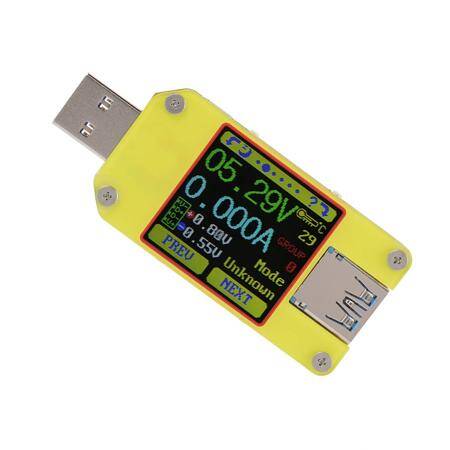 RD UM34 APP USB 3-0 Tip-C DC Voltmetre Ampermetre Gerilim Akım Ölçer Pil Şarj Ölçüsü Kablo Direnç Test Cihazı İletişim Sürümü Olmadan - 3