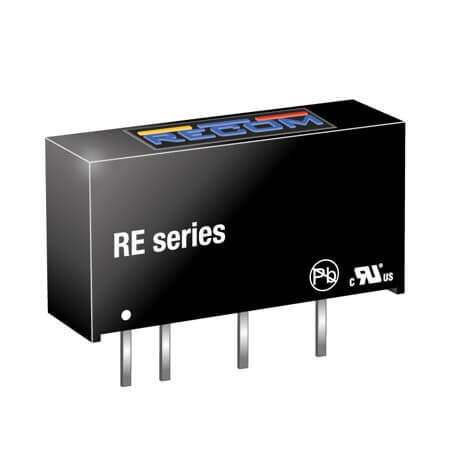 RE-3.33.3S/HP DC/DC CONV 1W 3.3VDC 3.3VDC 303mA SIP7 - 1
