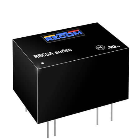 REC5A-2405SW/H2/X1 DC/DC CONV 5W 18-36VDC 5VDC 1A DIP24 - 1