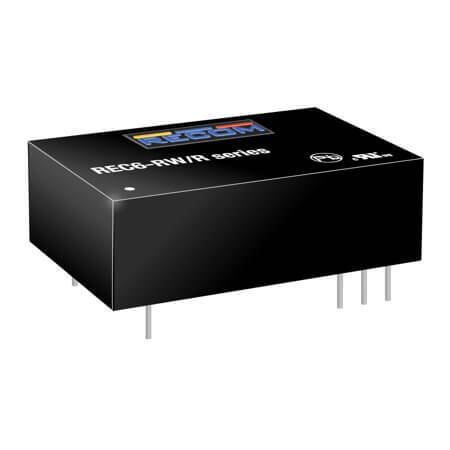 REC6-0524SRW/R10/C DC/DC CONV 6W 4.5-9VDC 24VDC 208mA DIP24 - 1